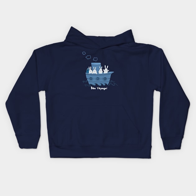 Bon Voyage! Kids Hoodie by Olya Yatsenko